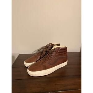 Vans Brown Leather Sk8Hi MTE Size 9